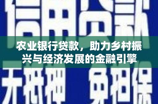 集美农业银行贷款，助力乡村振兴与经济发展的金融引擎