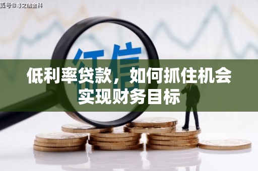 莎车低利率贷款，如何抓住机会实现财务目标