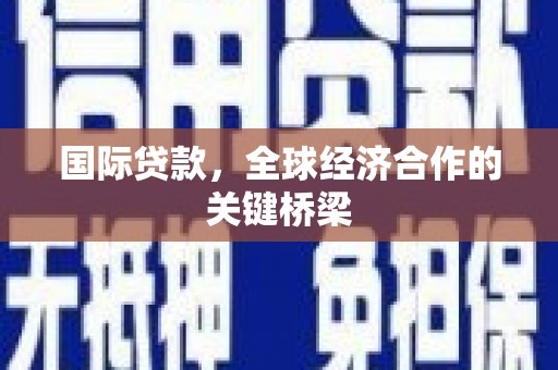 富锦国际贷款，全球经济合作的关键桥梁