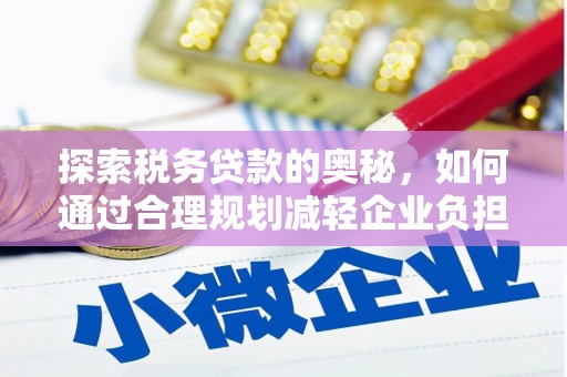 西昌探索税务贷款的奥秘，如何通过合理规划减轻企业负担
