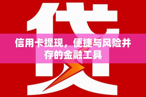 迭部信用卡提现，便捷与风险并存的金融工具