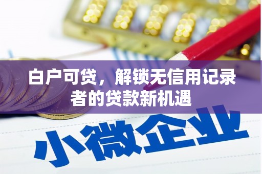郊区白户可贷，解锁无信用记录者的贷款新机遇