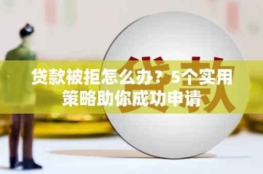 贞丰贷款被拒怎么办？5个实用策略助你成功申请