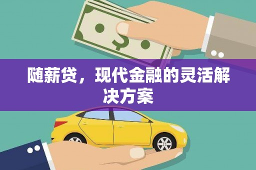 宣城随薪贷，现代金融的灵活解决方案