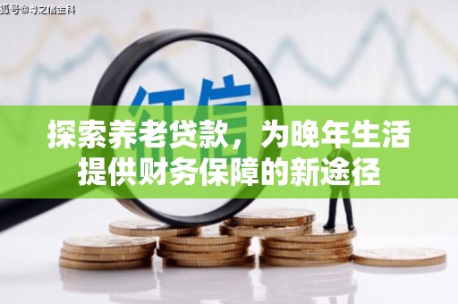 乌伊岭探索养老贷款，为晚年生活提供财务保障的新途径
