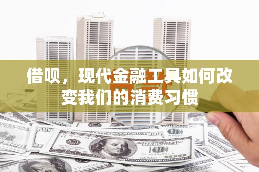 霍林郭勒借呗，现代金融工具如何改变我们的消费习惯