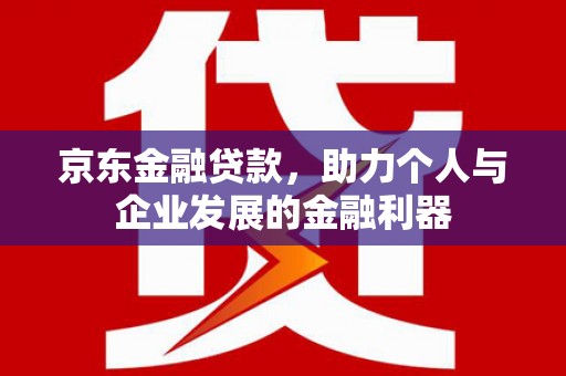 南涧京东金融贷款，助力个人与企业发展的金融利器