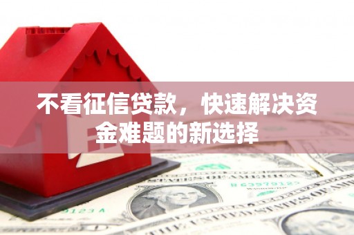 新营不看征信贷款，快速解决资金难题的新选择