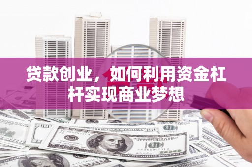 桑日贷款创业，如何利用资金杠杆实现商业梦想