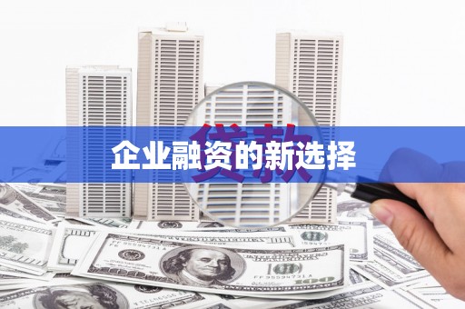 沙溪企业融资的新选择