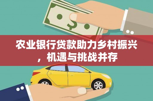 正阳农业银行贷款助力乡村振兴，机遇与挑战并存