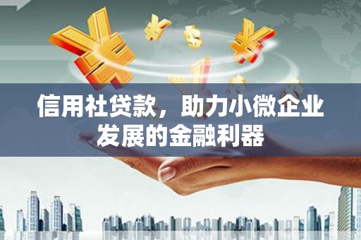 顺平信用社贷款，助力小微企业发展的金融利器