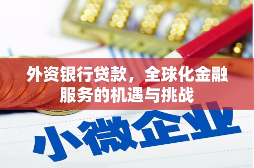 杜集外资银行贷款，全球化金融服务的机遇与挑战