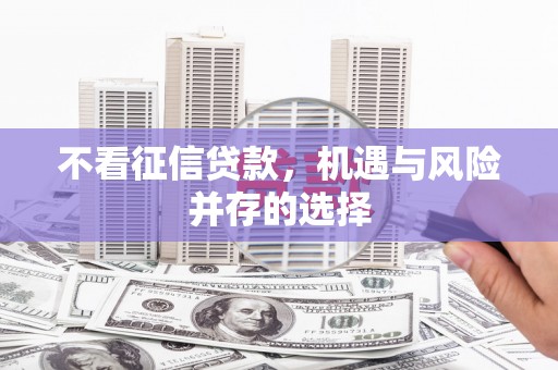 营口不看征信贷款，机遇与风险并存的选择